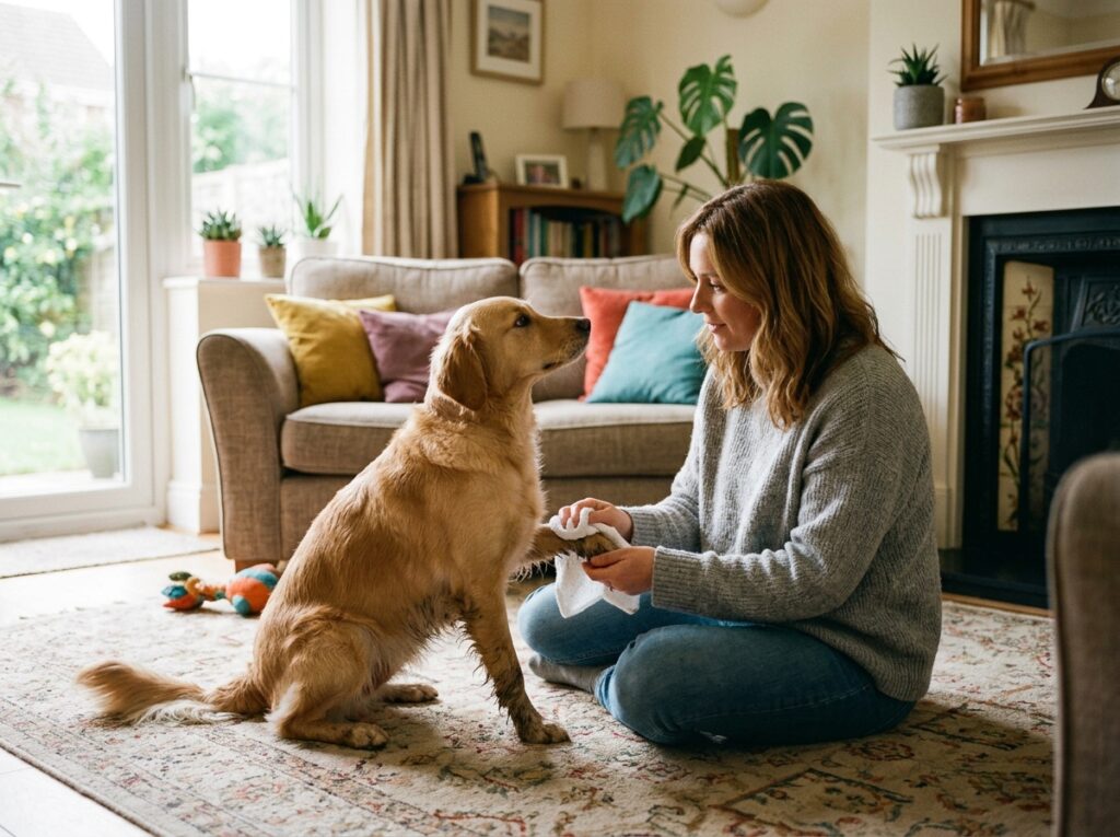 Safe alternatives to ice water for dogs after a walk