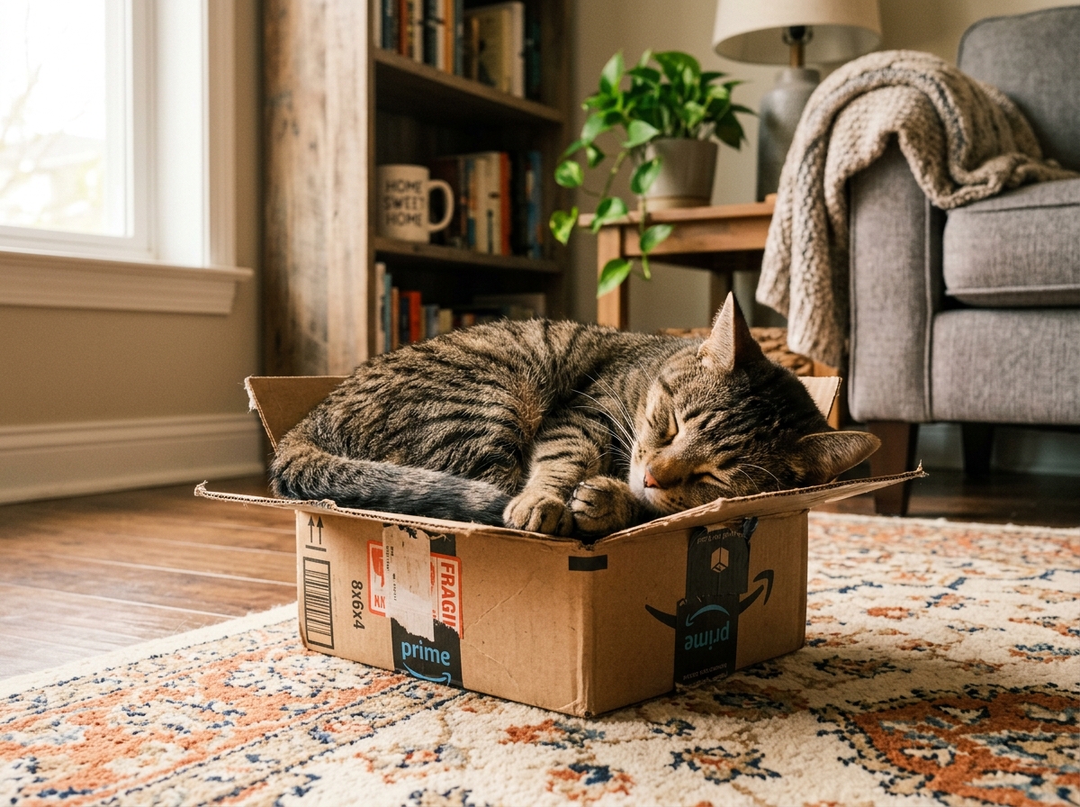why do cats like tight spaces and love boxes