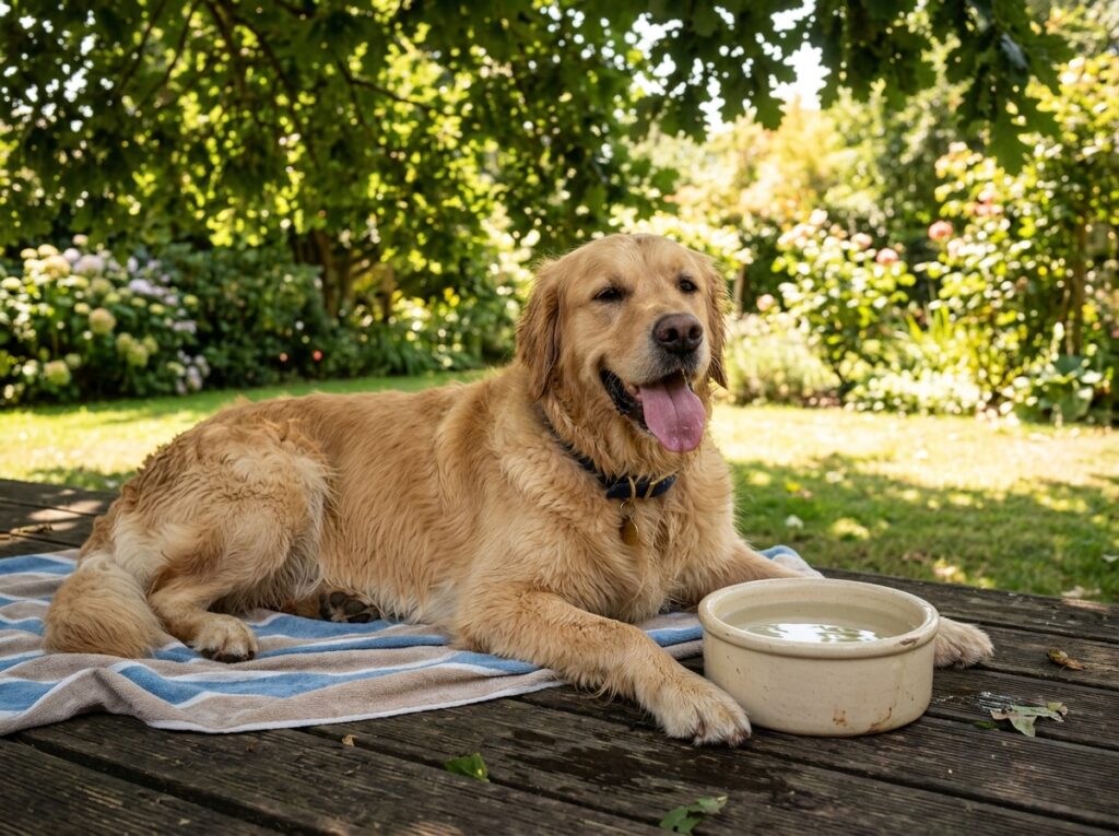 The physical dangers of ice water for dogs after a walk
